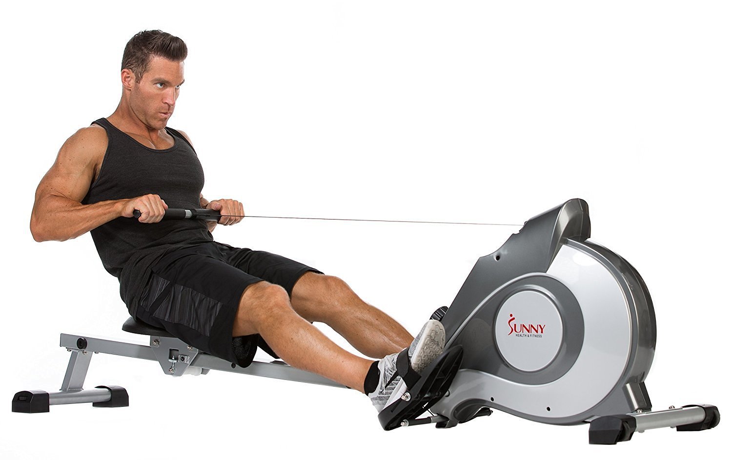 image showing the Sunny Health & Fitness SF-RW5515 Magnetic Rowing Machine