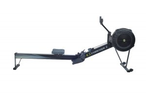 the Concept2 Model D Indoor Rowing Machine With PM5 in full display
