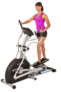 front image showing woman exercising on the Horizon Fitness EX-69-2