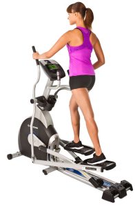 picture of woman working out on the Horizon Fitness EX-69-2 Elliptical Trainer