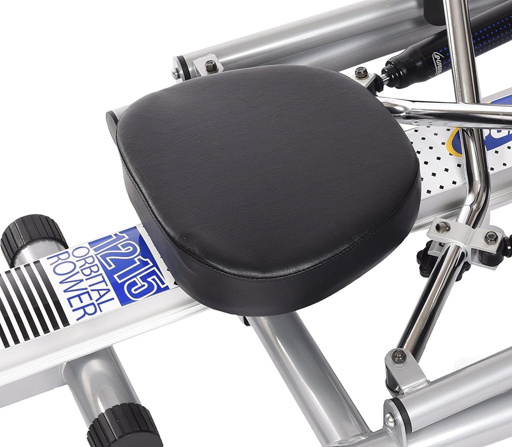 imaging showing comfortable seating on the 1215 Orbital Rower Fitness