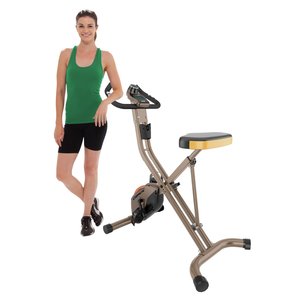the Exerpeutic GOLD 500 XLS Foldable Upright Bike, 400 lbs ready for a workout