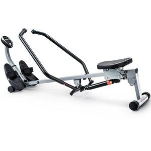 Sunny Health & Fitness Rowing Machine with Full-Motion Arms in full display