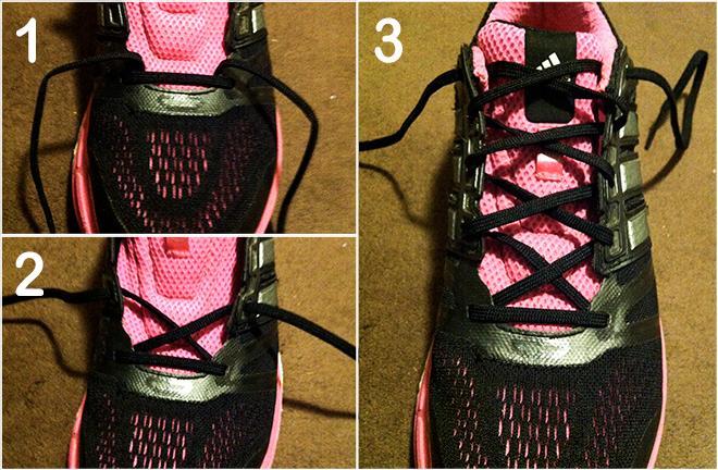 image showing running shoe lacing techniques for wide feet