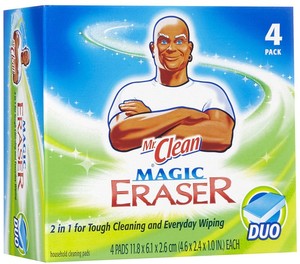 Mr. Clean Magic Eraser is shown here