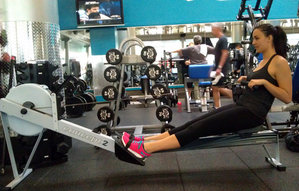 picture of a woman working out in a gym